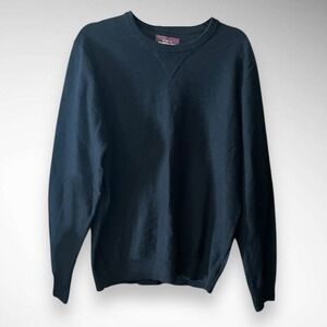 ALESBURY Men's Black Riverside Crewneck Sweater Large | NWT